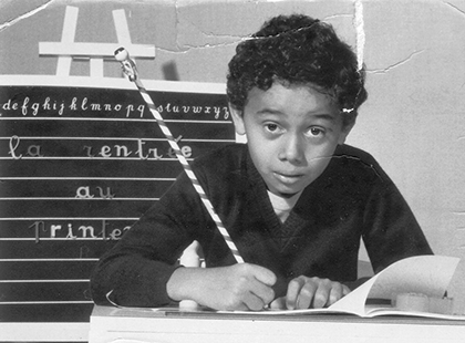 Christian Louboutin at the age of 10