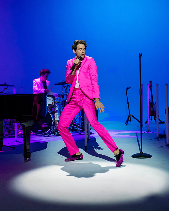 International pop star Mika wearing Christian Louboutin